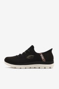 Skechers Summits Leopard Chic 150275TK BKMT Kadın Spor Ayakkabı SIYAH