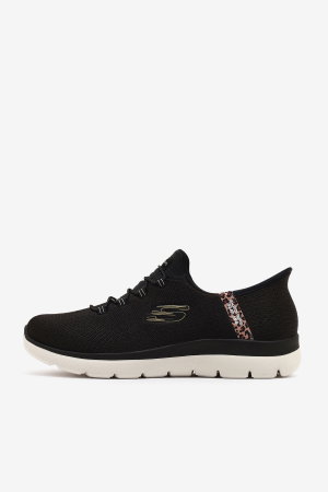 Skechers Summits Leopard Chic 150275TK BKMT Kadın Spor Ayakkabı SIYAH