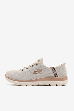 Skechers Summits Leopard Chic 150275TK NTMT Kadın Spor Ayakkabı BEJ