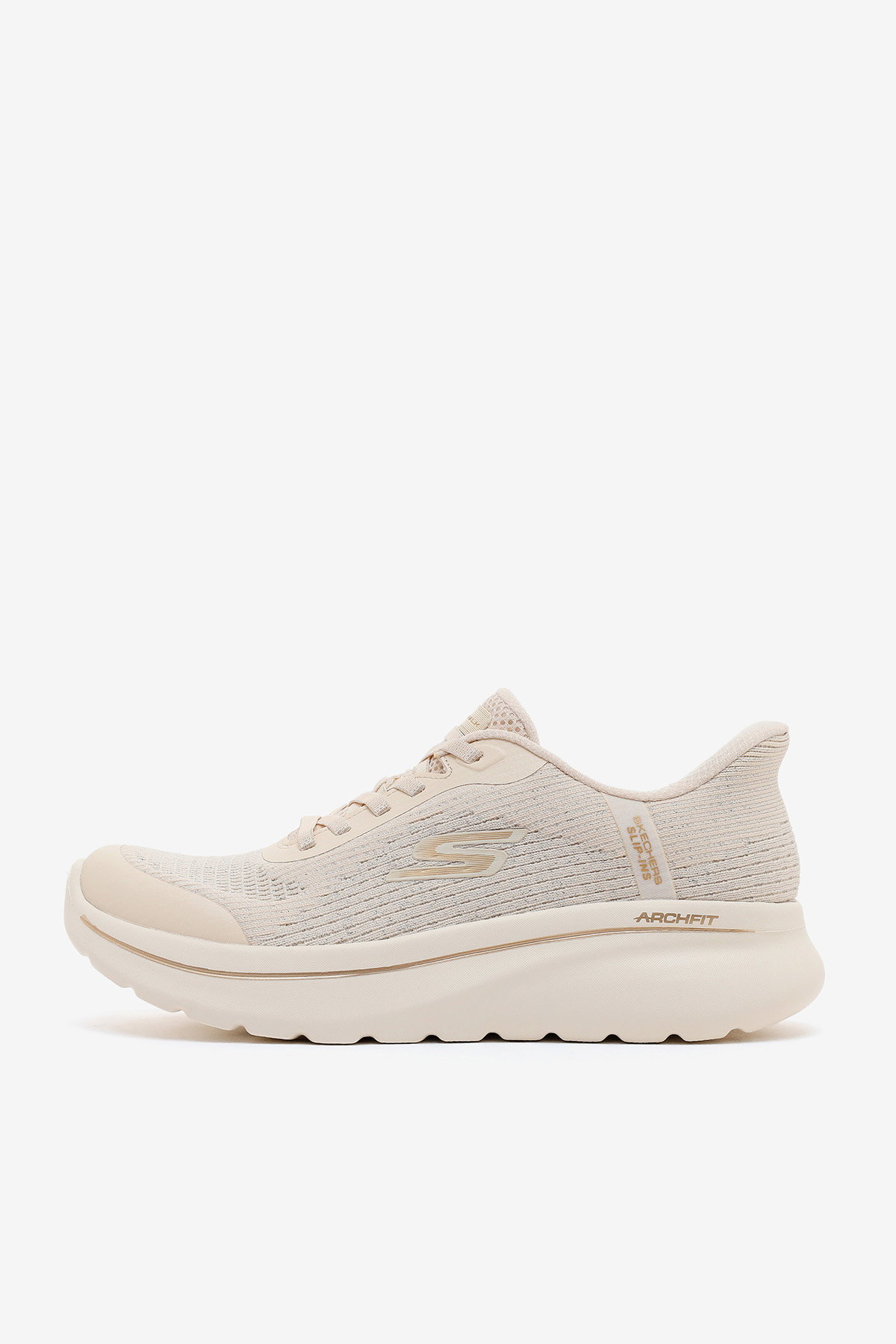 Skechers Go Walk Arch Fit N-joy 125852TK NAT Kadın Spor Ayakkabı BEJ