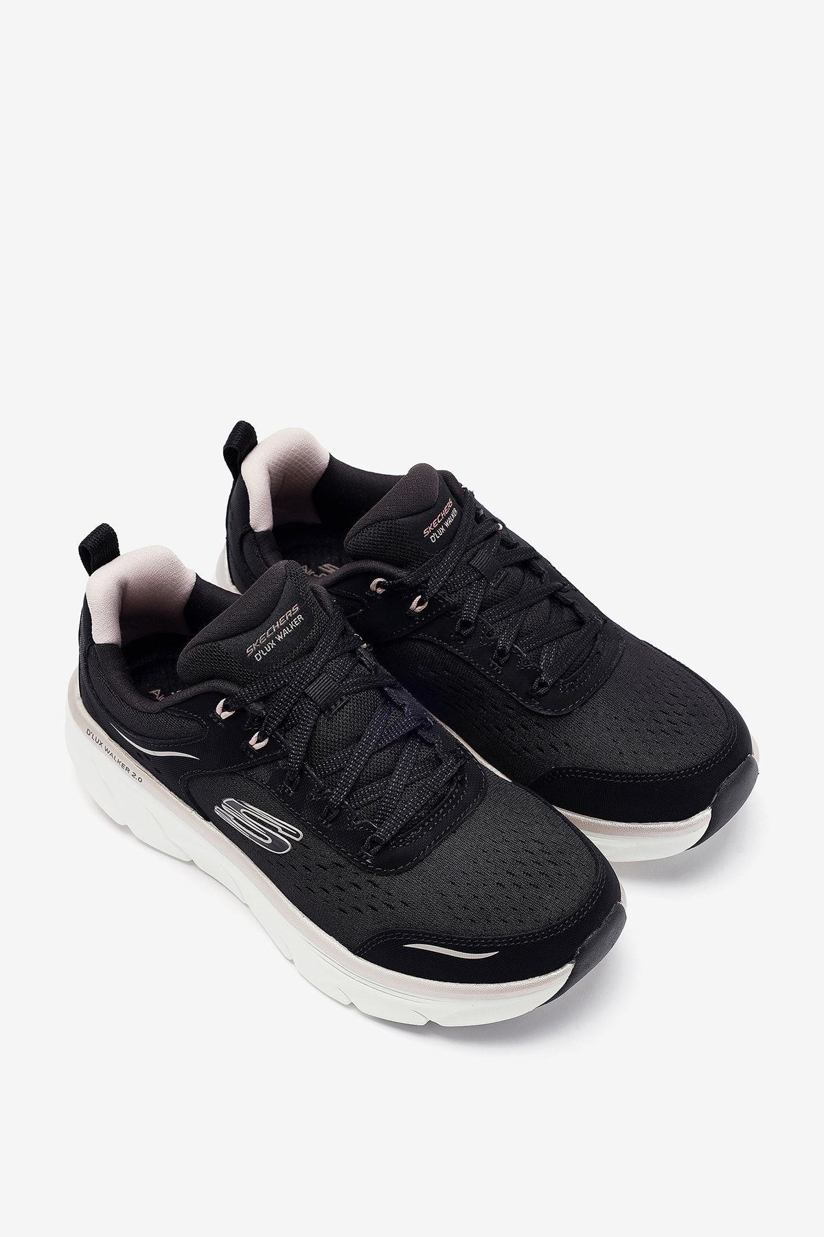 Skechers Dlux Walker 2.0 - Gradient Glam 150103 BKRG Kadın Spor Ayakkabı SIYAH