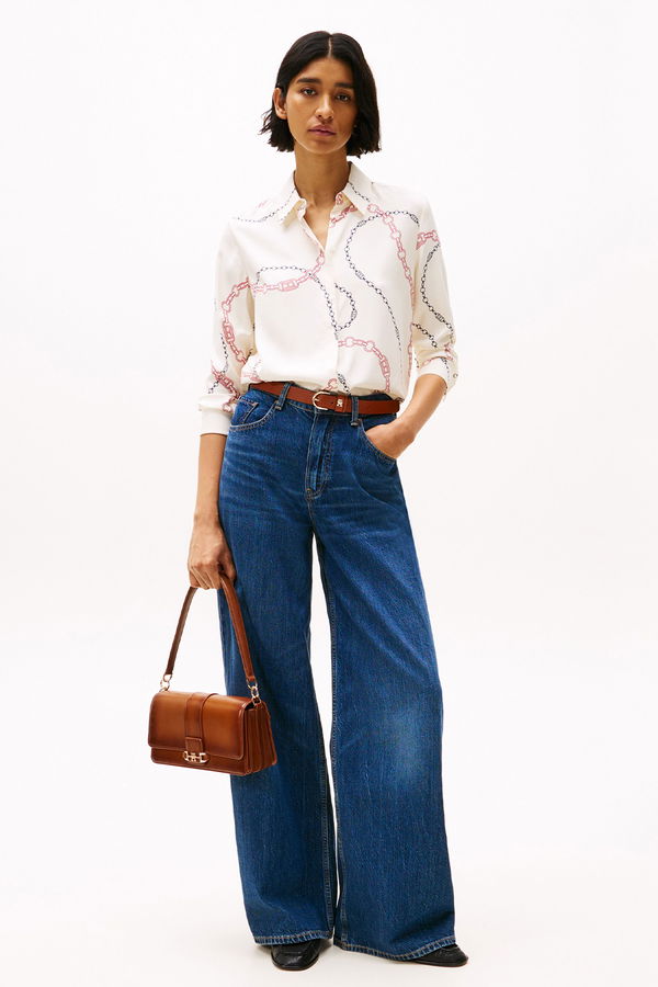 Tommy Hilfiger Kadın Gömlek EKRU