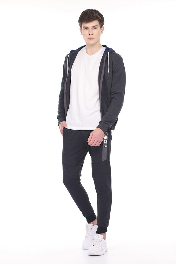 Sportwear Baskılı Eşofman Altı KOYU FUME Sportwear Baskılı Eşofman Altı KOYU FUME
