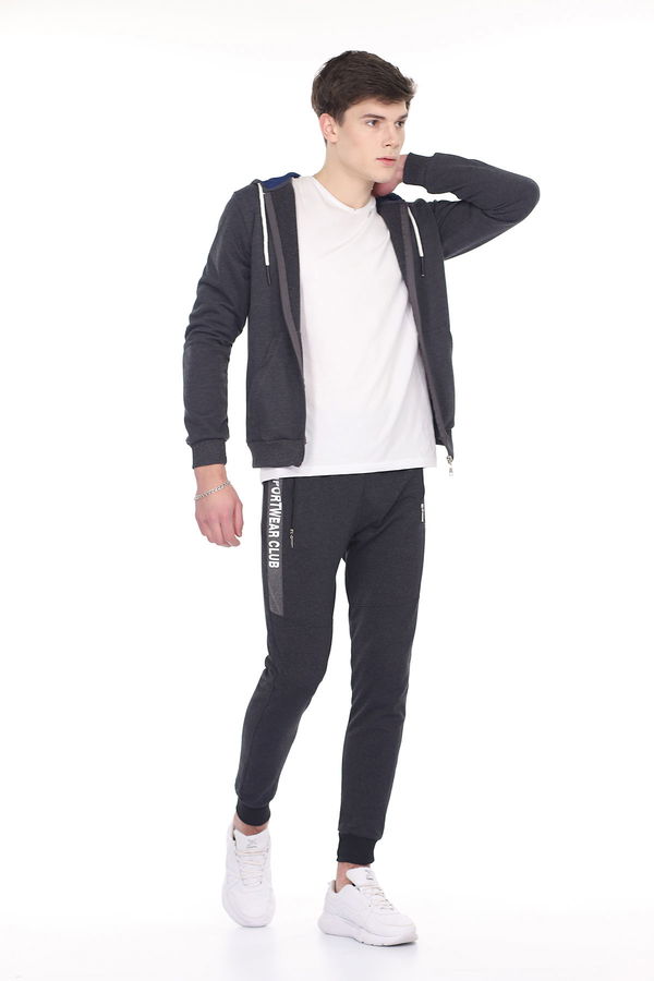 Sportwear Baskılı Eşofman Altı KOYU FUME Sportwear Baskılı Eşofman Altı KOYU FUME