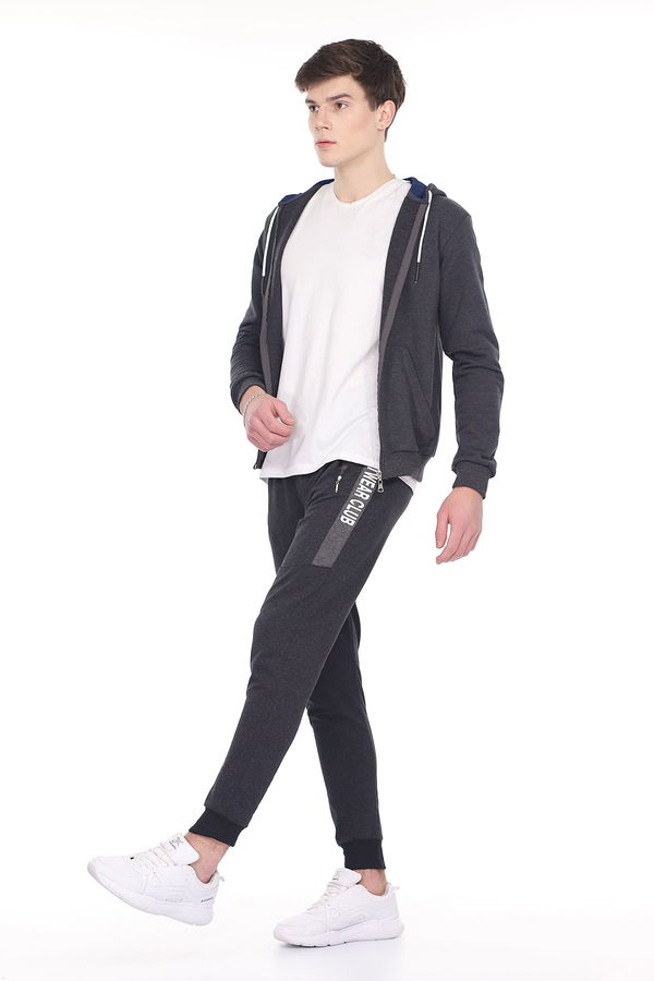 Sportwear Baskılı Eşofman Altı KOYU FUME Sportwear Baskılı Eşofman Altı KOYU FUME