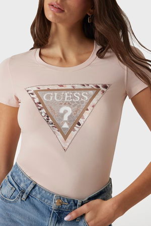 Guess Kadın T-shirt Pembe