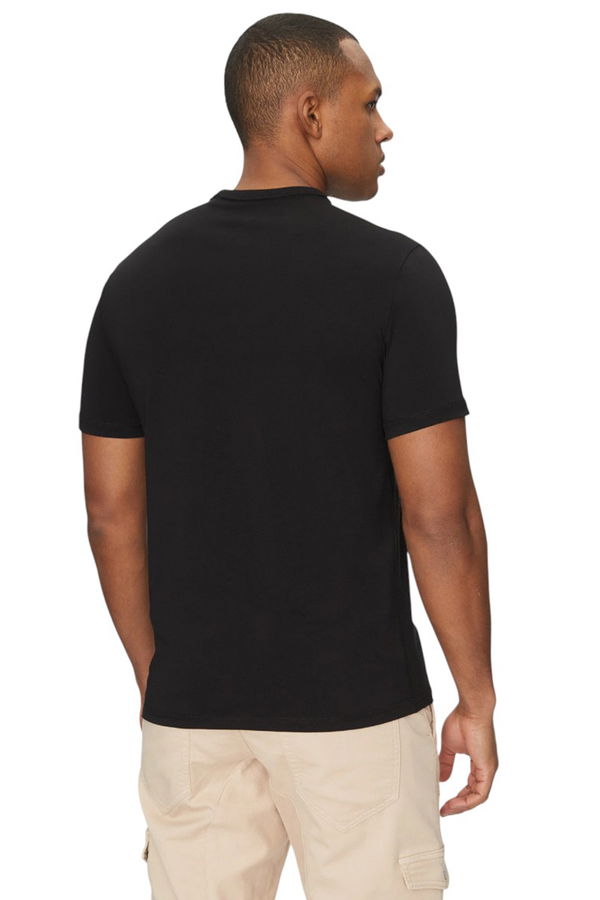 Guess Baskılı Erkek T-shirt Siyah