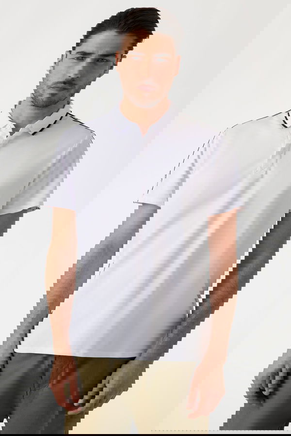 Guess Polo Yaka Erkek T-shirt Beyaz