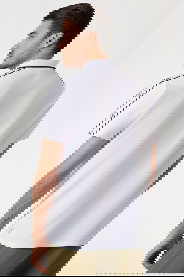 Guess Polo Yaka Erkek T-shirt Beyaz