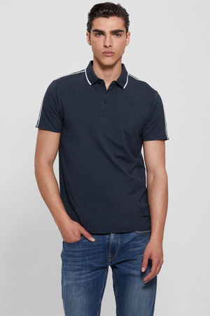 Guess Polo Yaka Erkek T-shirt Mavi