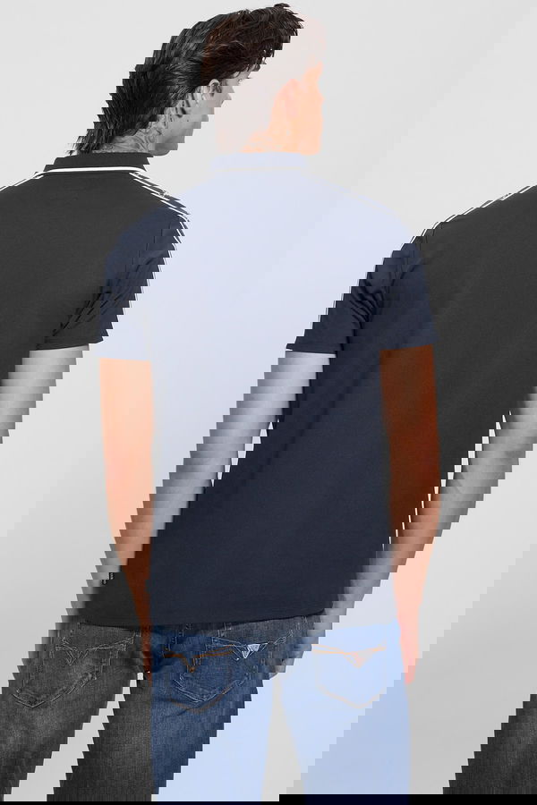 Guess Polo Yaka Erkek T-shirt Mavi