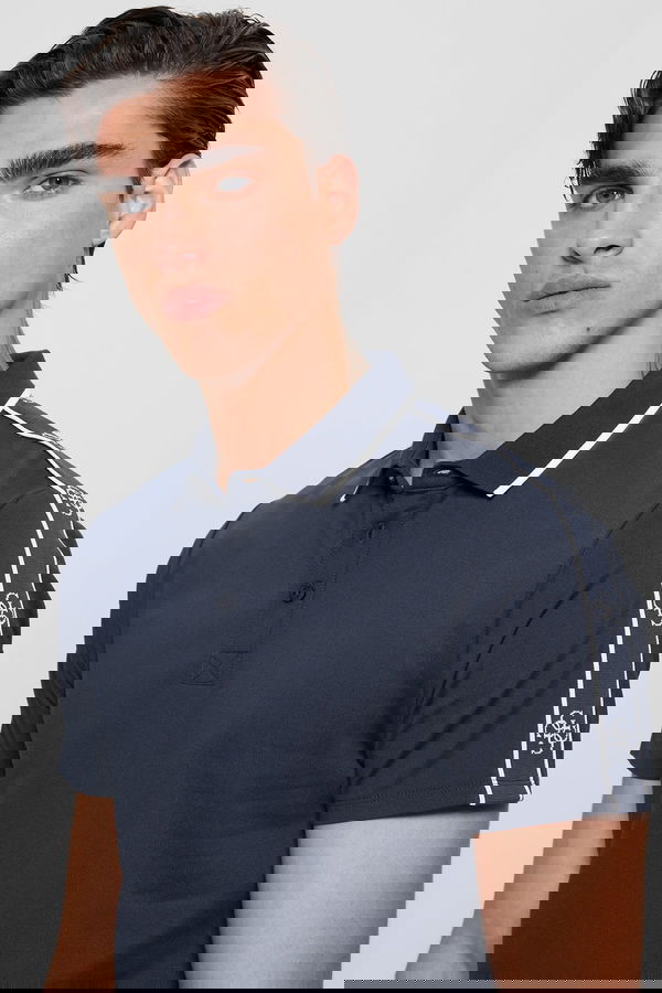 Guess Polo Yaka Erkek T-shirt Mavi