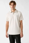 Guess Polo Yaka Erkek T-shirt Krem