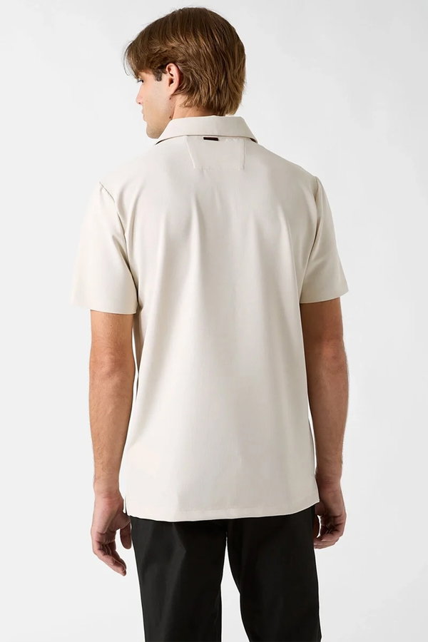 Guess Polo Yaka Erkek T-shirt Krem