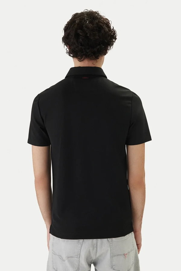 Guess Polo Yakak Erkek T-shirt SIYAH