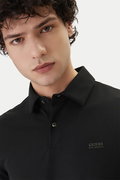 Guess Polo Yakak Erkek T-shirt SIYAH