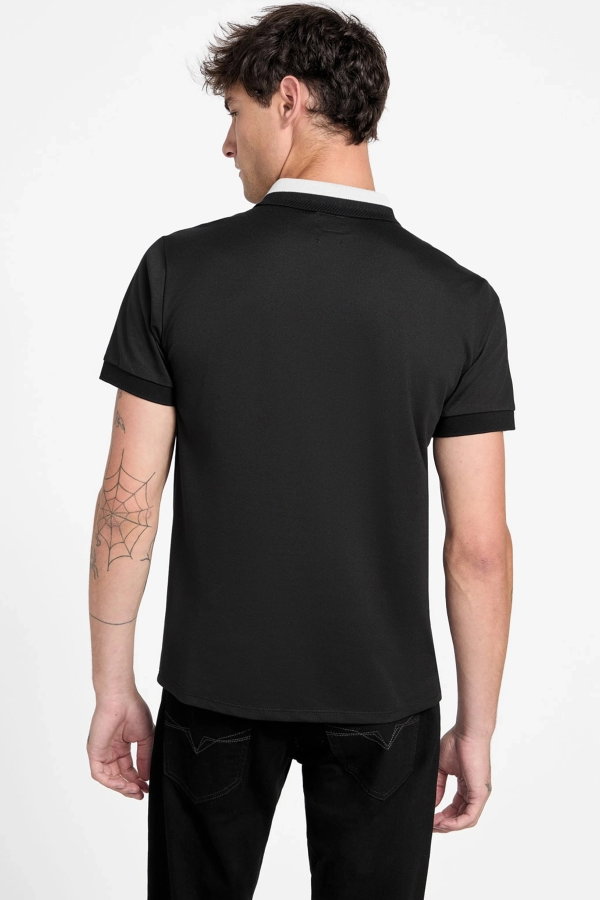 Guess Polo Yaka Erkek T-shirt SIYAH