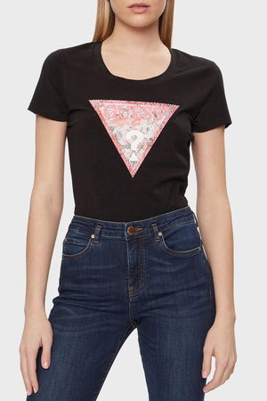 Guess Kadın T-shirt SİYAH Guess Kadın T-shirt SİYAH