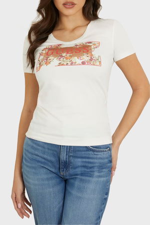 Guess Kadın T-shirt BEYAZ Guess Kadın T-shirt BEYAZ