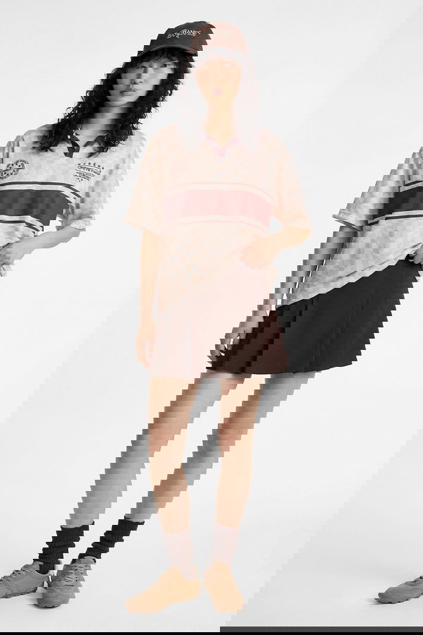 Koton Standart Bel Pileli Şortlu Mini Etek KAHVERENGİ