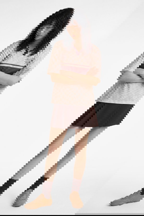 Koton Standart Bel Pileli Şortlu Mini Etek KAHVERENGİ