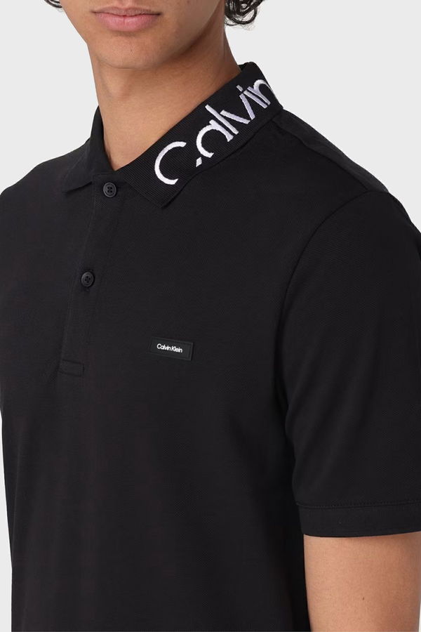 Calvin Klein Polo Yaka Erkek T-shirt SİYAH