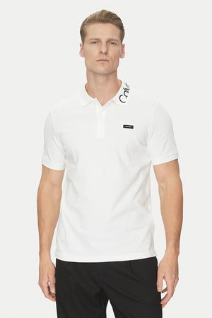 Calvin Klein Polo Yaka Erkek T-shirt Beyaz