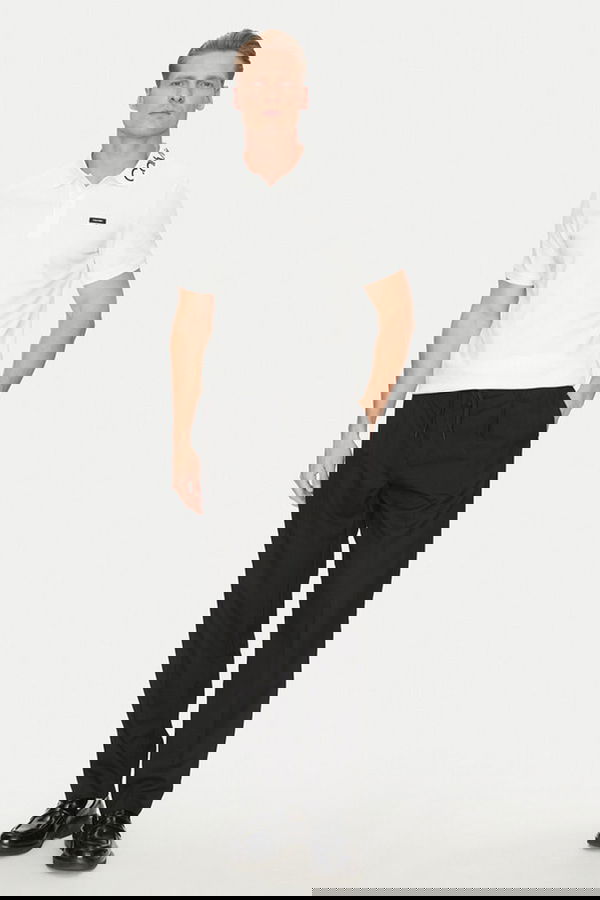 Calvin Klein Polo Yaka Erkek T-shirt Beyaz