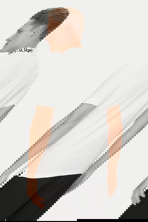 Calvin Klein Polo Yaka Erkek T-shirt Beyaz