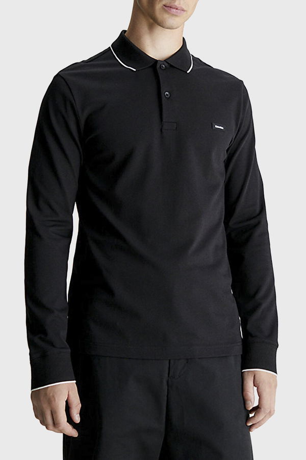 Calvin Klein Polo Yaka Sweat SİYAH