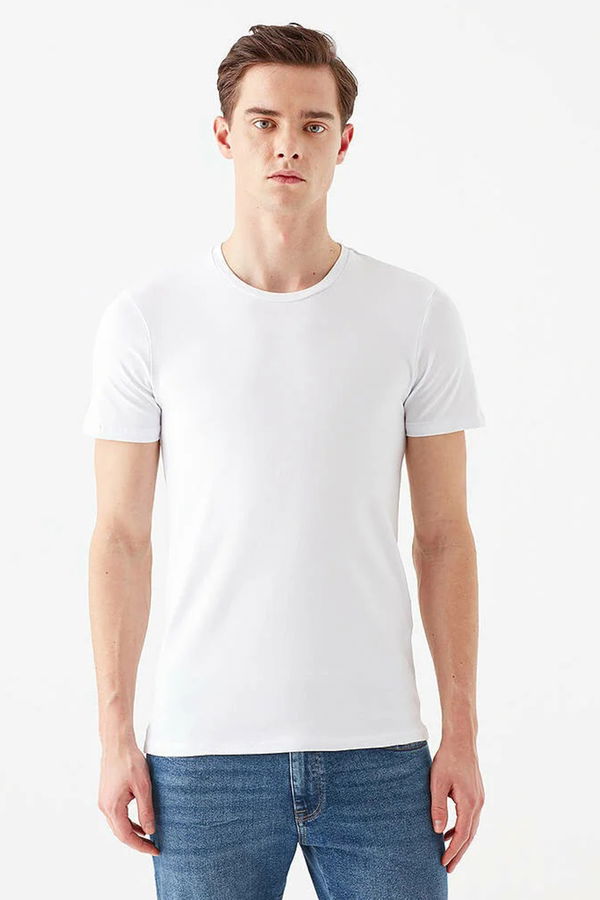 STRETCH T-SHIRT BEYAZ BEYAZ