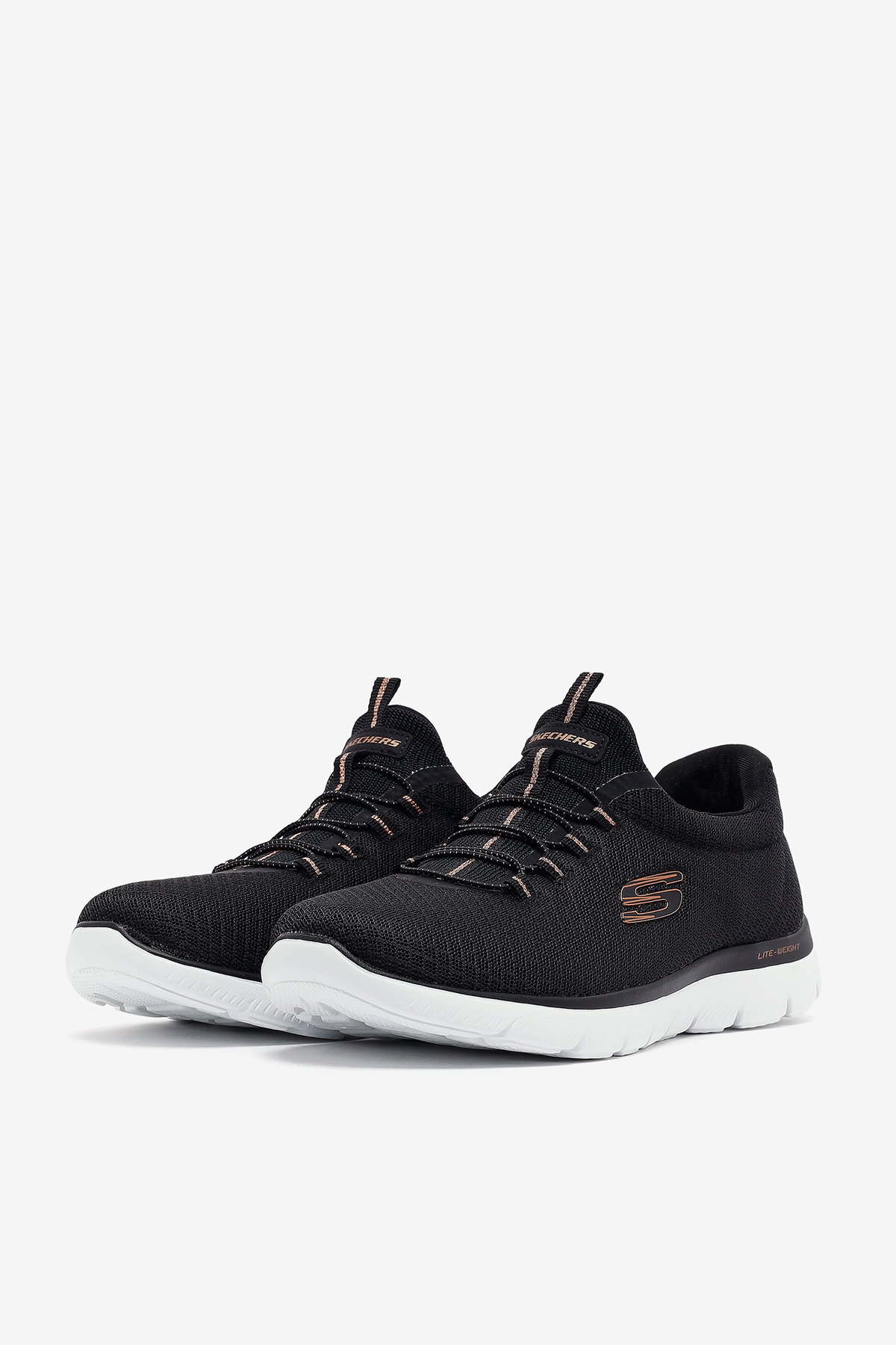 Skechers Summits 12980TK BKRG Kadın Spor Ayakkabı SİYAH-PEMB