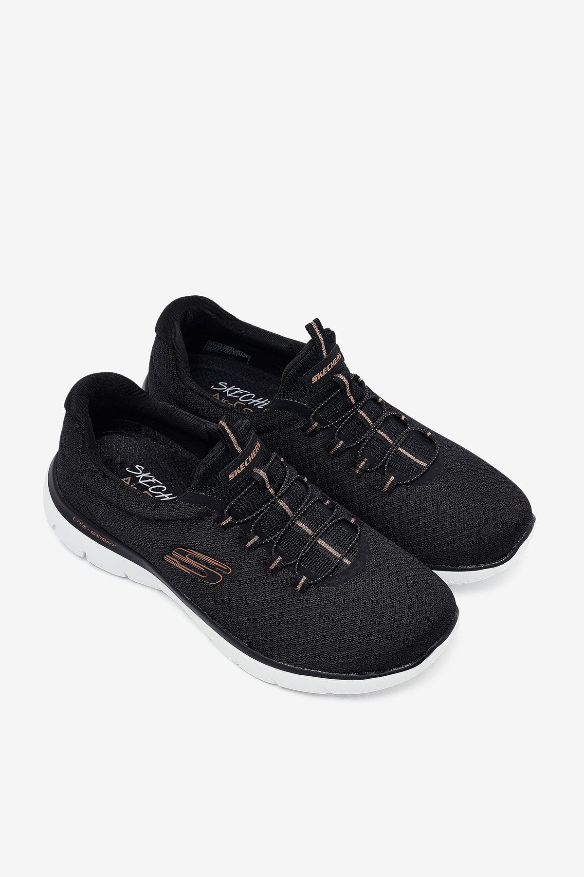 Skechers Summits 12980TK BKRG Kadın Spor Ayakkabı SİYAH-PEMB