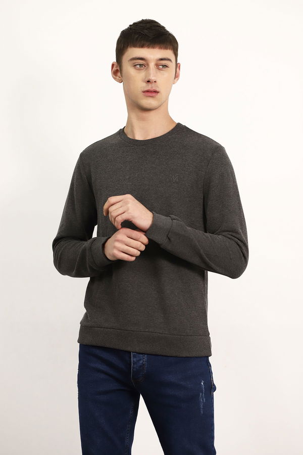 SWEATSHIRT koyu gri melanj STD SWEATSHIRT koyu gri melanj STD