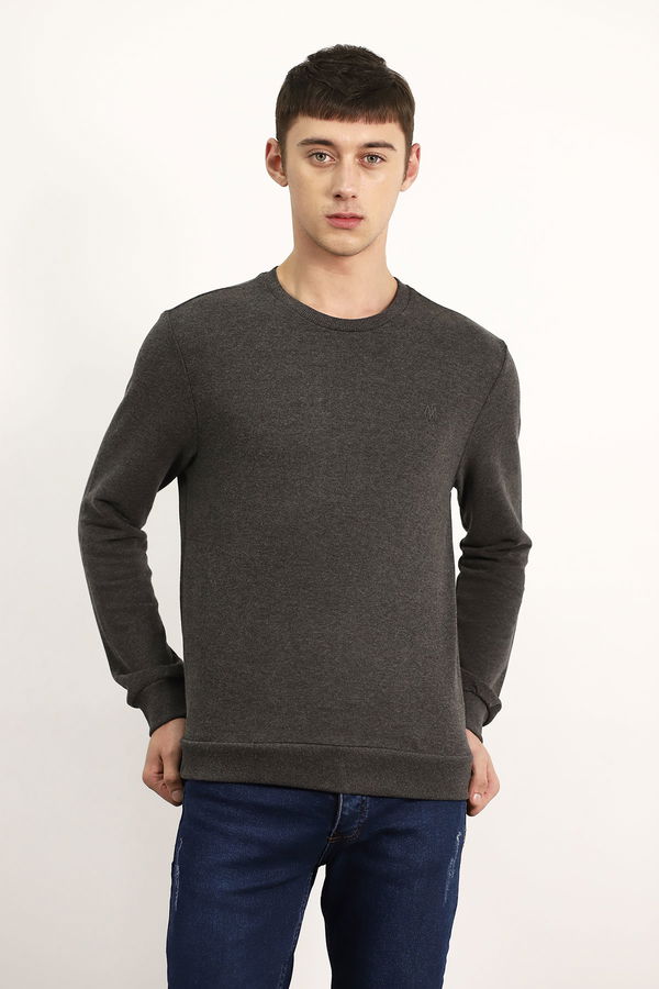 SWEATSHIRT koyu gri melanj STD SWEATSHIRT koyu gri melanj STD