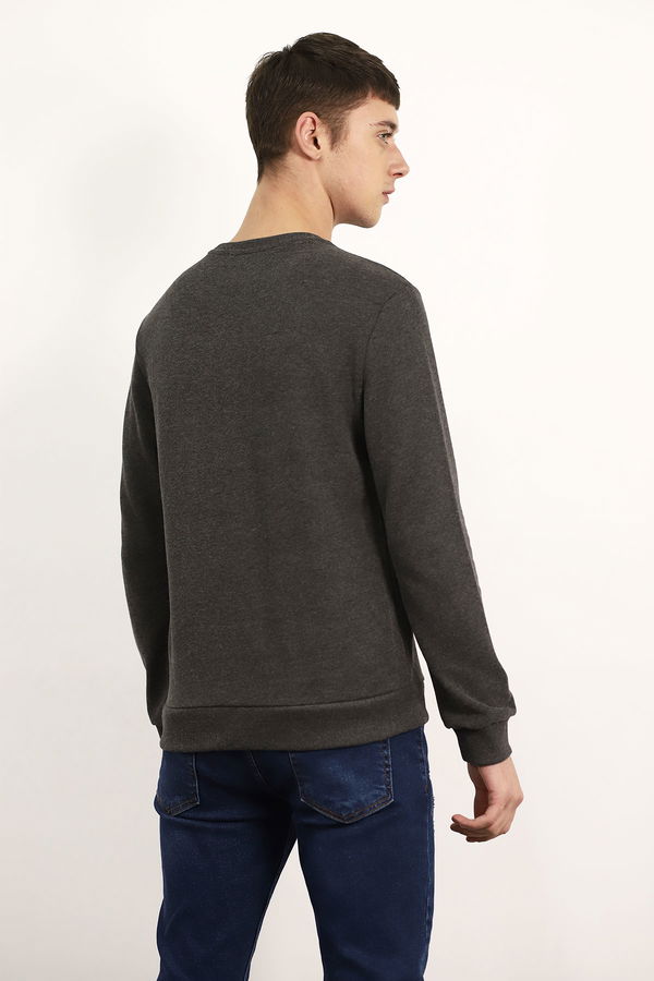 SWEATSHIRT koyu gri melanj STD SWEATSHIRT koyu gri melanj STD