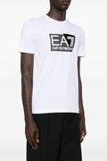 EA7 Baskılı Erkek T-shirt BEYAZ