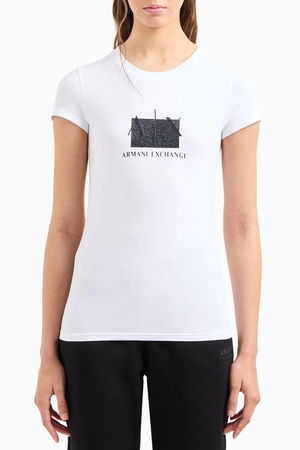 Armani Kadın T-shirt BEYAZ Armani Kadın T-shirt BEYAZ