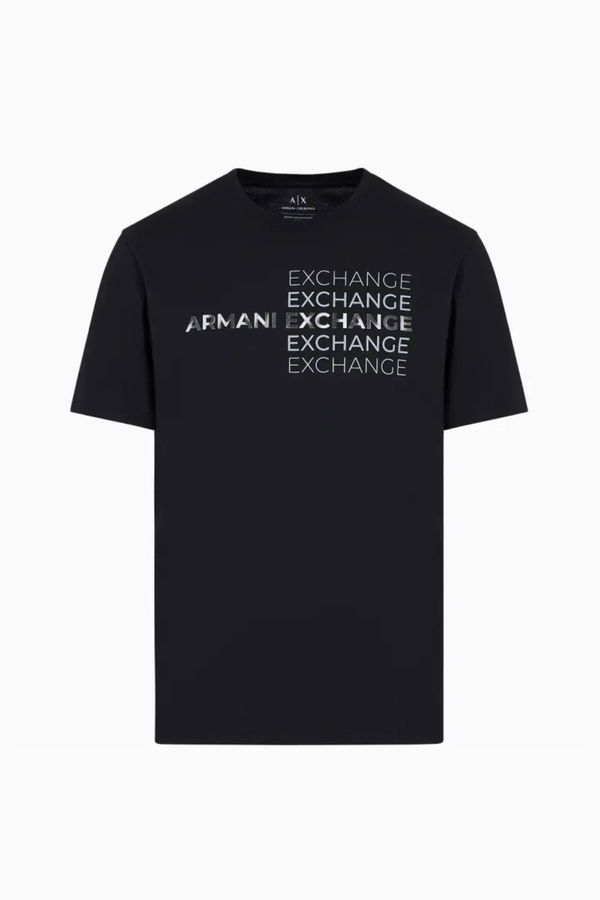 Armani Baskılı Erkek T-shirt SİYAH