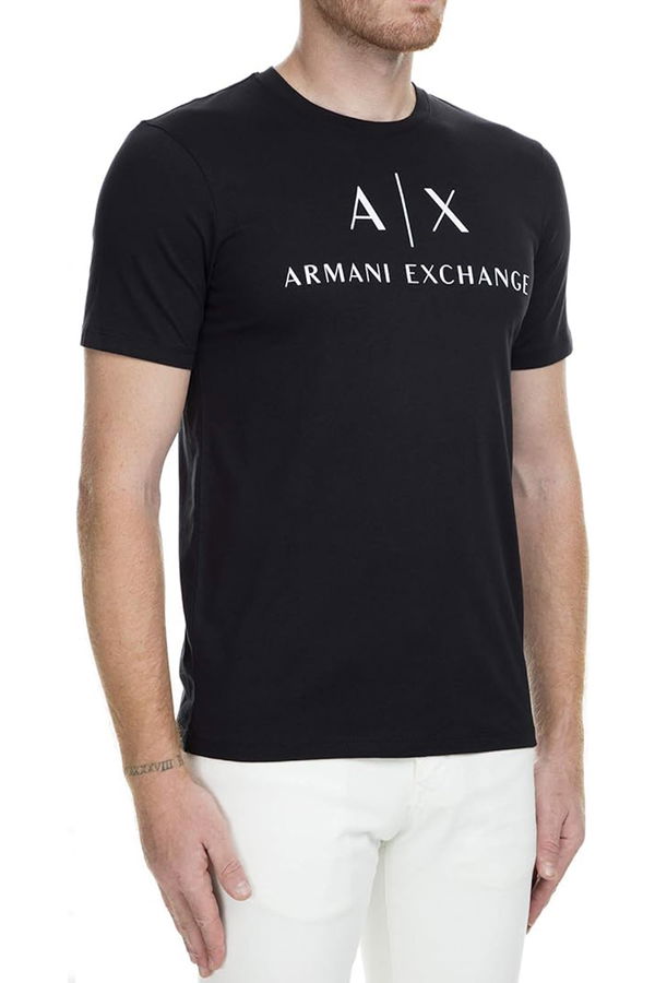 Armani Bisiklet Yaka Erkek T-shirt SİYAH