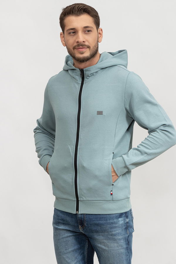 Tommy Hilfiger Fermuarlı Erkek Sweat MINT