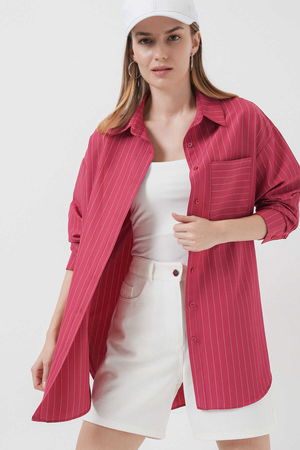 Gabria Tek Cep Arkası Uzun Gömlek K.MERCAN Gabria Tek Cep Arkası Uzun Gömlek K.MERCAN