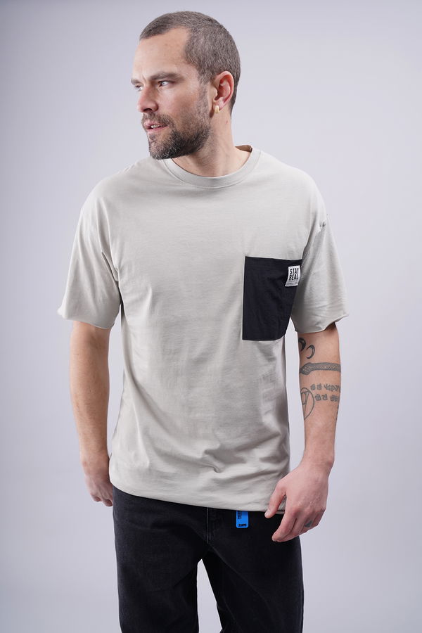 Gabria Tek Cepli Oversize T-shirt