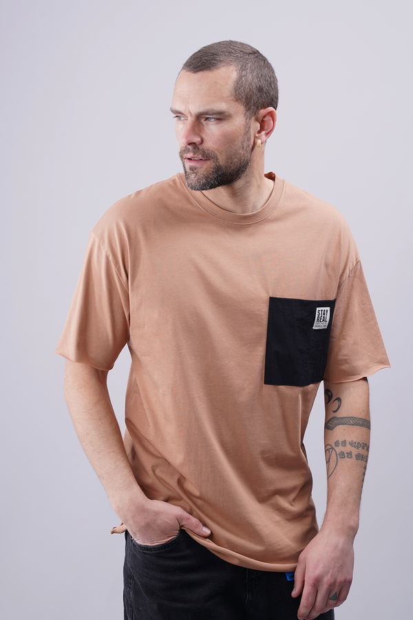 Gabria Tek Cepli Oversize T-shirt