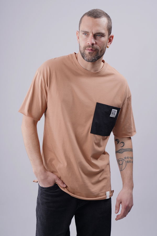 Gabria Tek Cepli Oversize T-shirt