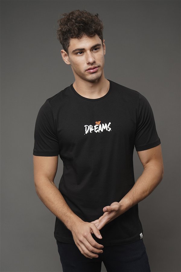The Dreams Baskılı T-shirt SIYAH
