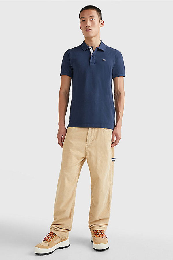 Tommy Hilfiger Polo Yaka Erkek T-shirt LACİVERT