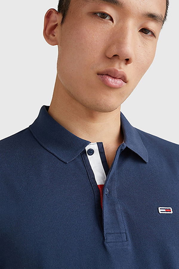 Tommy Hilfiger Polo Yaka Erkek T-shirt LACİVERT