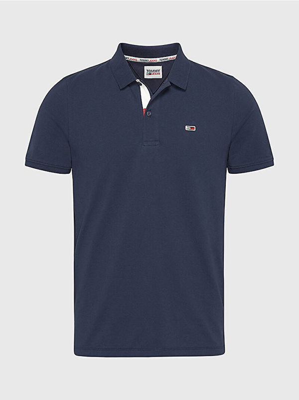 Tommy Hilfiger Polo Yaka Erkek T-shirt LACİVERT