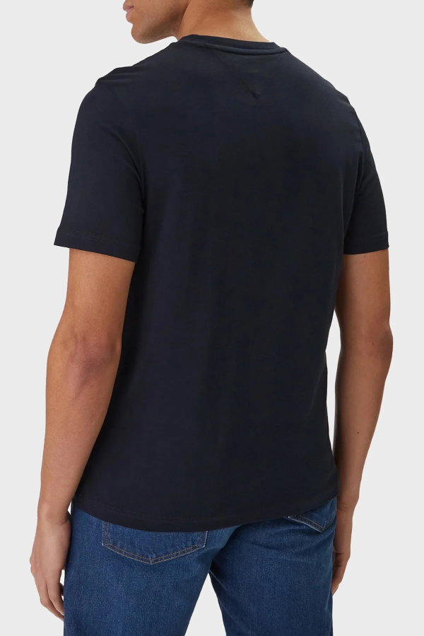 Tommy Hilfiger Bisiklet Yaka Erkek T-shirt SIYAH